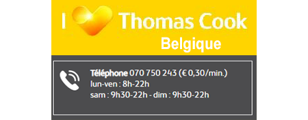 Numéro de télphone Thomas cook Belgique