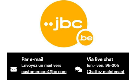 Envoyer un email au service client JBC